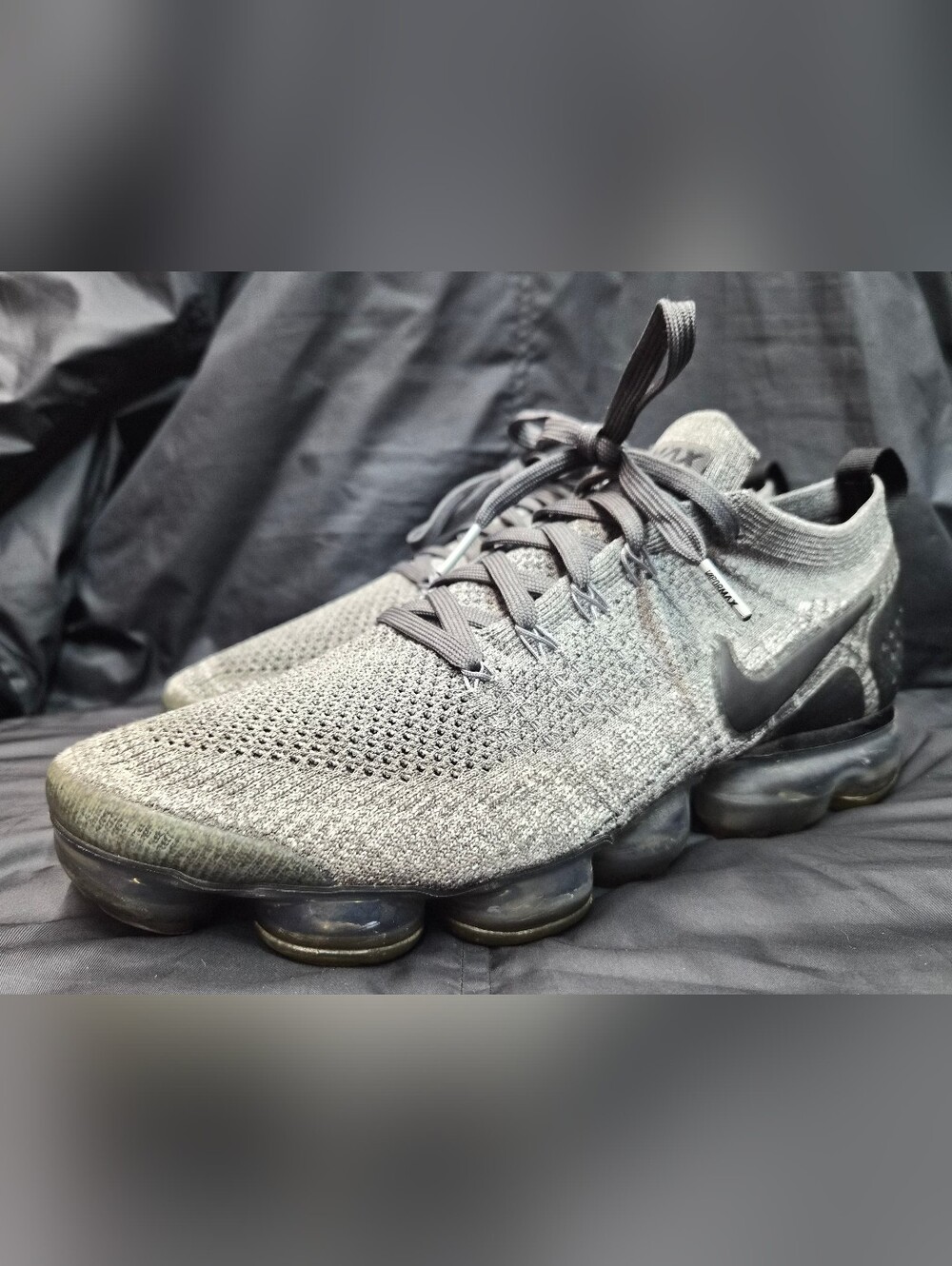 Men's Nike Air VaporMax Flyknit 2 "Wolf Grey" (942842-002) Sz. 11